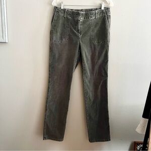 J. Jill Gray Pants thin corduroy stretch style size 10 good condition
